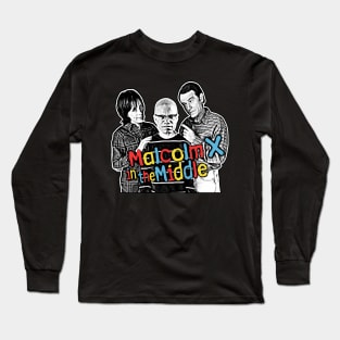 Malcolm X In The Middle Long Sleeve T-Shirt